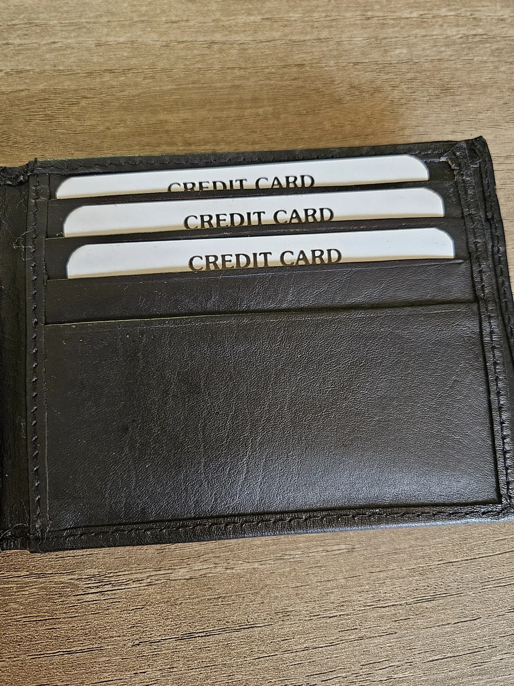 Berreri Black Leather Men's Bi-Fold Wallet-NWT